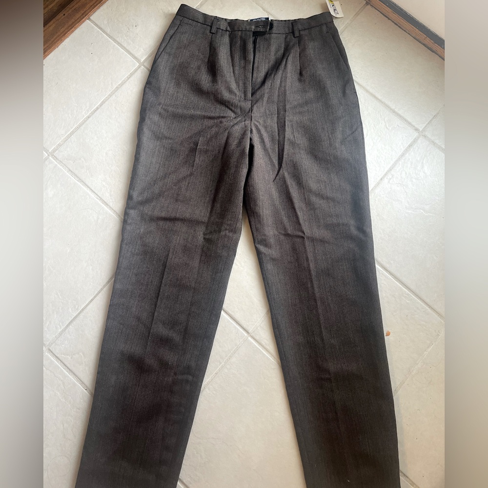 NWT PENDLETON VINTAGE 100% wool brown slacks pants